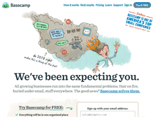 Tablet Screenshot of basecamp.com